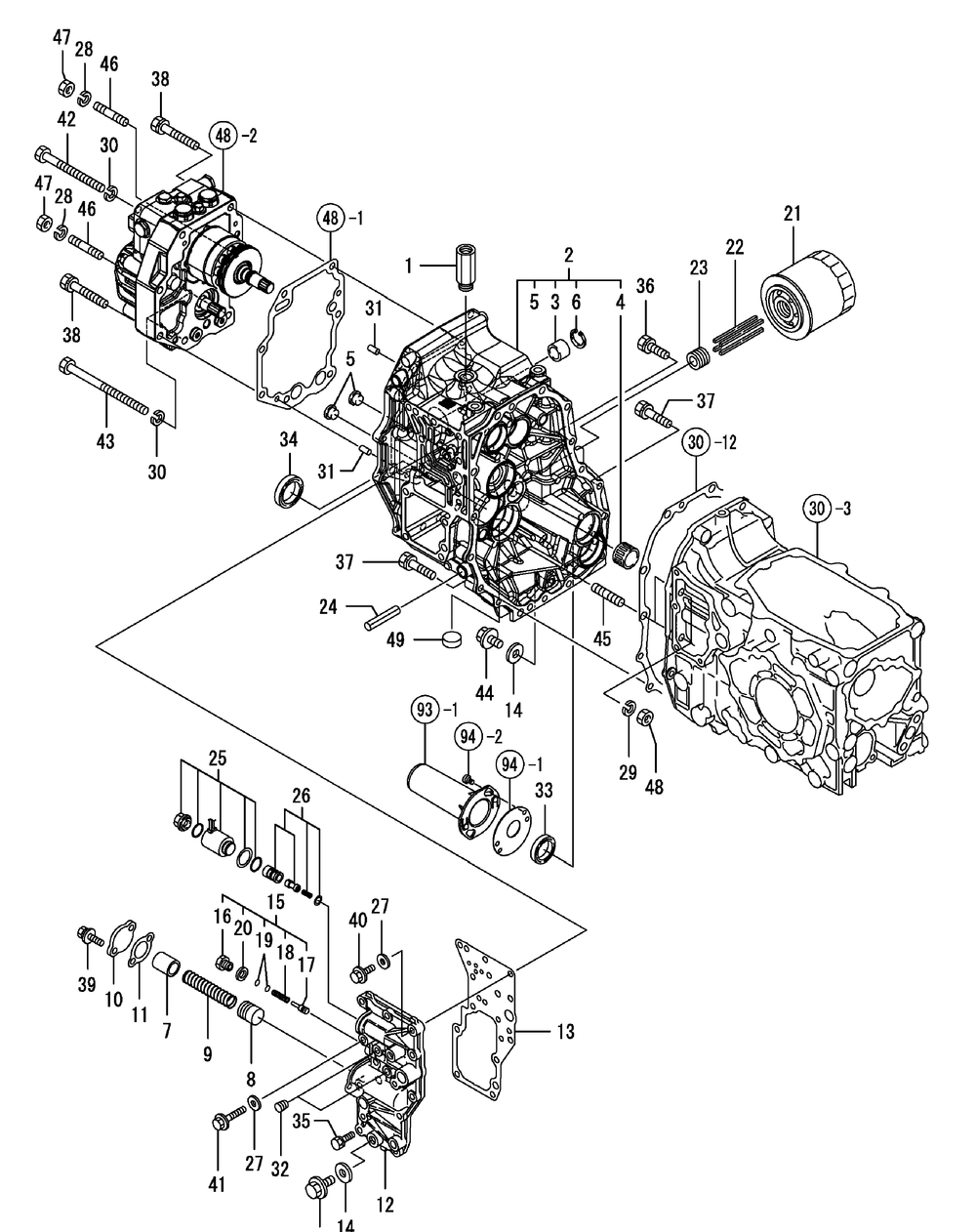 Center Plate Housing Diagram and Parts List for SX3100 54ALB4S727-54ALB4SW727-54ALB4SX727-54ALB4SY727-54ALB4SZ727-54AMB4S727-54AMB4SW727-54AMB4SX727-54AMB4SY727-54AMB4SZ727 Cub Cadet Lawn Tractor
